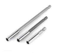 Kit di estensione del sedile del trapano 3pcs 1/4" esagonale asta magnetica prolunga 50 100 150 Quick release per vite dado azionamento a mano
