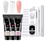 Kit di estensione gel - Raccolta di agricoltori acrilici, pacchetto per nail styling | di avviamento professionale di miglioramento, set completo di cura della bellezza, strumenti per manicure