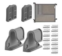 Kit di estensione per barriera estensibile, 2 e 2 supporti inclusi, progettato per adattarsi e prolungare la tua barriera esistente, 7 x 5 cm, per porte, spazi tra le pareti, scale superiori