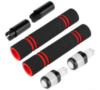 Kit di estensione per manubrio di scooter elettrico, barra alzata con luce LED multicolore per guida notturna, asta ergonomica di regolazione dell'altezza, (D)
