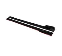 Kit Di Estensione Per Minigonne Laterali Spoiler Labbro Pannello Sottoporta Paraurti Per Auto Nero Lucido Da 78,7" Per Subaru Per WRX Per STI Auto Minigonne Laterale(Black*Red side)