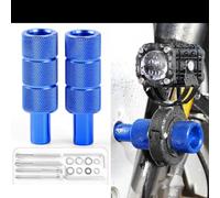 Kit di estensione per staffa di luce a LED per parafango, supporto in alluminio resistente per ciclomotore, vari colori (blu)