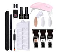Kit di estensione per unghie 11 pc kit gel per unghie in resina sicura kit di gel di unghie a lunga durata per il salone professionista per principiante fai da te in stile casa 5 kit