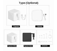 Kit di estensione Smart Mini Fingerbot Tool Pack per hub gateway wireless di automazione domestica (Fingerbot II Nero)