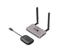 Kit di Estensione Trasmettitore-Ricevitore Wireless Compatibile con , Ricetrasmettitore Video VGA 1080P per TV, Laptop e Proiettore.