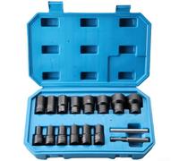 Kit di estrattori per dadi da 8 mm e 27 mm, design a spirale per dadi arrotondati da 1/2 mm, adattatore per chiave quadra, compatibile