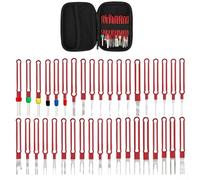 Kit di estrazione terminali da 38 pezzi per cablaggio del veicolo che supportano variazioni di temperatura di funzionamento e condizioni di vibrazione affidabili (rosso)