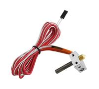 Kit di Estrusori per Stampanti 3D,Estremità Assemblata Parte Estremitrice per Stampante 3D, MK8 Ugello da 1,75mm a 0,4mm, Versione 12V con Tubo Termico Rosso 40W