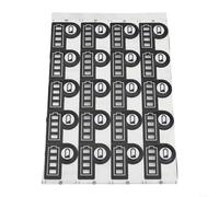 Kit di etichettatura batterie con un totale di venti adesivi identificativi unici per le tue esigenze disponibile qui