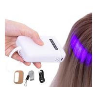 Kit di extension per capelli V Light a LED con strumento di polimerizzazione rapida con batteria ricaricabile da 5000 mAh e 10 scudi per extension per capelli per uso domestico in salone white