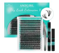 Kit di extension per ciglia a grappolo da 320 pezzi, 40D, per legare e sigillare le ciglia, per rimuovere le ciglia impermeabili, per ciglia a gr