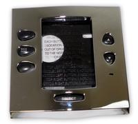 Kit Di Facciata Jandy 7985 ALRS 1Touch In Cromo Lucido Con Pulsanti Neri