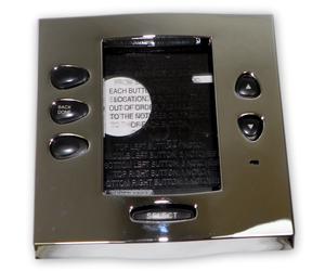 Kit Di Facciata Jandy 7985 ALRS 1Touch In Cromo Lucido Con Pulsanti Neri