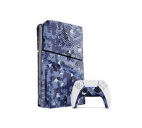 PLAYSTATION 5 Slim Blu Wave Camo Faceplate Kit (Faceplate + Controller Facepl