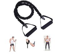 Kit di fasce elastiche per allenamento con comoda impugnatura in schiuma per esercizi di forza e allenamento esplosivo, per uomini e donne, per palestra e fitness a casa