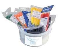 Kit Di Fascette In Nylon Da 1000 Pezzi, Multicolore - PRO POWER - ACTKIT9-1000