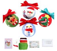 Kit Di Feltro A Needles Per Principianti Con Portachiavi Di Natale