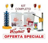 KIT DI FERMENTAZIONE BIRRA COOPERS+MALTO X 23-46LT+2 FERMENTATORI COMPLETO