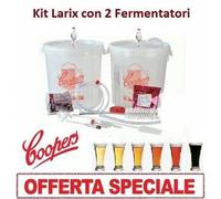 KIT DI FERMENTAZIONE BIRRA "LARIX" COOPERS CON 2 FERMENTATORI SENZA MALTO OFFERT