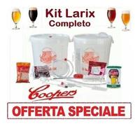 KIT DI FERMENTAZIONE BIRRA "LARIX"+MALTO COOPERS 23 LT PER FARE BIRRA COMPLETO