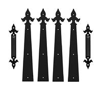 Kit Di Ferramenta for Porta Del Garage In Acciaio Da 6 Pezzi, Maniglie Decorative for Cerniere Della Porta Del Garage for Porte In Metallo, Porte In Legno E Altri Cerniere for Porte Hardware(Arrow)