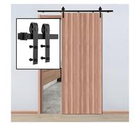 Kit Di Ferramenta For Porte Scorrevoli Da Fienile,binari Combinati In Acciaio Al Carbonio,kit Rulli For Binari For Porte Singole,for Garage,ripostiglio,bagno(78.7" Track (Single Door))