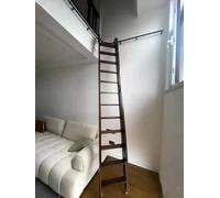 Kit di Ferramenta per Biblioteca Kit Rotaia ad Angolo di 90 Gradi per Scala da Biblioteca, Rotaie Rotanti d'Angolo per Uso Commerciale e Domestico, Hardware per Resistente per Cucina(590cm/19.4ft)