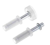 Kit di ferramenta per porta bifold con perno superiore e ruota guida per armadi, armadi, scorrevoli, armadi e porte del fienile, struttura in acciaio e plastica, funzionamento fluido e silenzioso