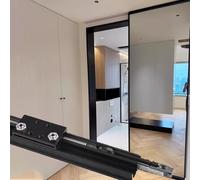 Kit di ferramenta per Porte scorrevoli a Scomparsa da 1,77 m - Sistema di binari Fluido e Silenzioso per Una Facile Installazione, Ideale per casa e Ufficio, Design Elegante e Resistente, so