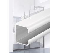 Kit di ferramenta per Porte scorrevoli a Scomparsa - Sistema di Scorrimento a rulli per docce e armadi, Binario in Alluminio Resistente, Facile Installazione, Funzionamento Fluido e Silenzio