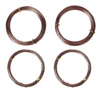 Kit di fili per bonsai in alluminio anodizzato con 4 misure per giardinaggio e addestramento di piante e alberi, filo flessibile adatto per varie tecniche di bonsai (marrone)