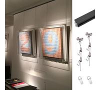 Kit di fili regolabili per opere d'arte, soluzione di montaggio resistente per cartongesso, mattoni e cemento, ideale per esposizione personalizzata e appendere foto sicure
