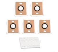 Kit di filtri a sacco per aspirapolvere ILIFE V9 Pro, filtro a quattro stadi con carbone attivo e tessuto non tessuto, include 5 sacchetti e 1 filtro