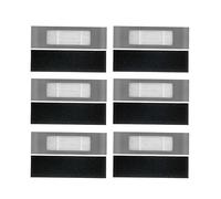 Kit di filtri a spazzola/adatto per Ecovacs Deebot OZMO 920 950 Vauum panno pulitore panno per il lavaggio serbatoio dell'acqua (colore: grigio chiaro)