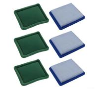 Kit di filtri dell'aria compatibili con tosaerba push e unità Quantum 3.5 6.75 Walk Behind tra cui 491588S 493537S (3 set)