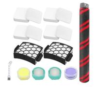 Kit di filtri di ricambio compatibile per Shark UV900 Pet Performance for Plus per Lift-Away per aspirapolvere verticale DuoClean, 2 filtri + 4 filtri in schiuma e feltro + 4 ricariche + 3 fragranze +