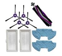 Kit Di Filtri For Spazzola Principale, Spazzola Laterale E Panno For Mocio, Compatibile Con Samsung, Accessorio Di Ricambio For Aspirapolvere Powerbot-E VR05R5050WK.