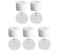 Kit di filtri in schiuma e feltro per Shark per aspirapolvere LiftAway ZD550, ricambio per un efficace cattura di polvere e sporco (5 set)