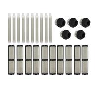 Kit di filtri per vernice spray, 25 pezzi, set di ricambio con ugello filtro pompa schermo testa a rete per macchina a spruzzo di vernice