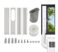 kit di finestre con condizionatore d'aria portatile lvifloae 4pcs deconnottamento della finestra scorrevole regolabile con un pannello di tenuta senza soluzione di continuità 150
