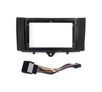 Kit Di Finitura Per Cornice Autoradio Da 9 Pollici Cornice DVD Stereo Pannello Cruscotto Cavo Di Alimentazione Per Smart Per Fortwo 2011-2015 Pannello stereo