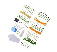 Kit di Fiori per Scovolino, Vivace Kit per Disporre Fiori per Bambini Dai 3 Anni in su, Steli in Ciniglia, Creazioni Floreali con Processo Guidato per lo Sviluppo delle abilità e il (A11)