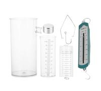 Kit di fisica con scala a molla e idrometro: strumenti dimostrativi dei principi Archimede for l'educazione alla meccanica