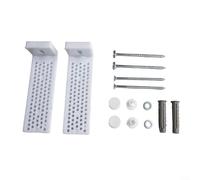 Kit di fissaggio a pavimento per WC e bidet in acciaio inossidabile con bulloni di ancoraggio a forma di L e coperchi a vite, compatibile con WC standard e lavabi a mezza colonna, set da 2 pezzi (L)