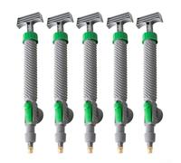 Kit di fissaggio a pressione con ugello regolabile in rame, 5 pezzi, per giardinaggio, pulizia auto, doccia per animali domestici, uso esterno, bottiglia spray portatile ergonomica