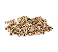 Kit di fissaggio dadi per rivetti M3 200 pezzi Dadi con inserti filettati zincati per piastre metalliche Tubi Assemblaggio industriale automobilistico Acciaio al carbonio Raccordi