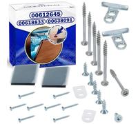 Kit di Fissaggio del Frontale del Mobile per la Porta Della Lavastoviglie da Incasso con Codice Originale 00612645 00618833 00638091 per Bosch per Balay per Siemens per Neff - MONTERAL