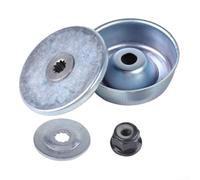 Kit di fissaggio lama in metallo di ricambio per decespugliatore testa ingranaggio con dado a collare M10x1 filettatura sinistra adatta FS120 F 00 F 50 decespugliatori include piastra di spinta e