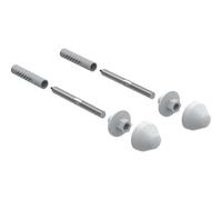 Kit di fissaggio per orinatoio Geberit con tappi di copertura in plastica bia...