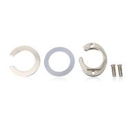 Kit di fissaggio per rubinetto da cucina con rondella M8 e dado a mezza luna, pratico set per riparare rubinetti che perdono e installazione sicura del rubinetto (acciaio inossidabile)